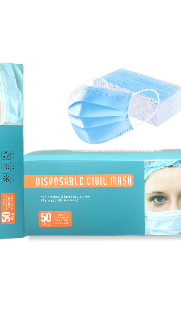 Protective Disposable Blue Face Masks
