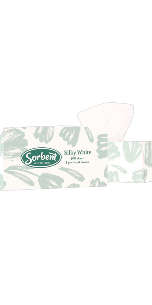 SORBENT SILKY WHITE FACIAL TISSUES