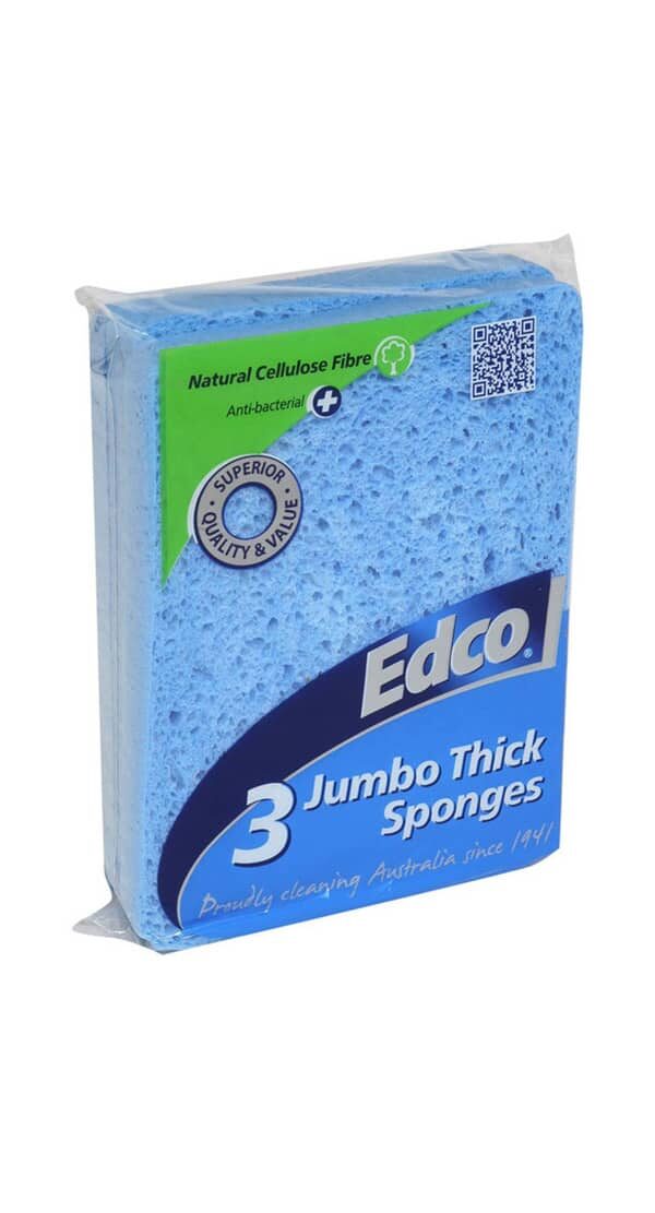 EDCO JUMBO SPONGES 3 PACK BLUE