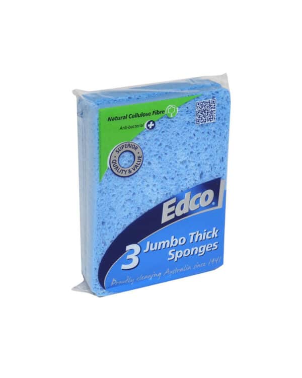 EDCO JUMBO SPONGES 3 PACK BLUE